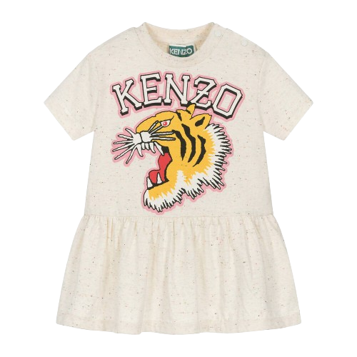 KENZO BABY GIRL VARSITY  TIGER DRESS