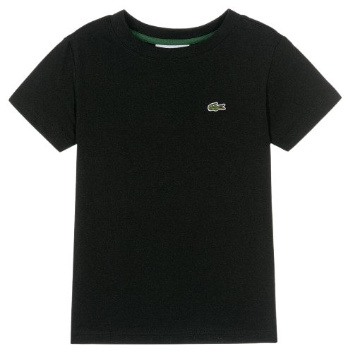 LACOSTE BOY CLASSIC T SHIRT BLACK