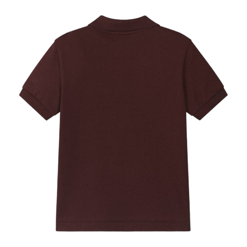 LACOSTE BOY PIQUE POLO BURGUNDY