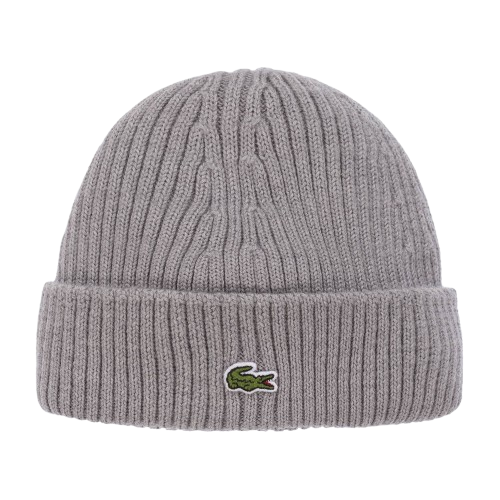 LACOASTE BOY KNITTED BEANIE GREY