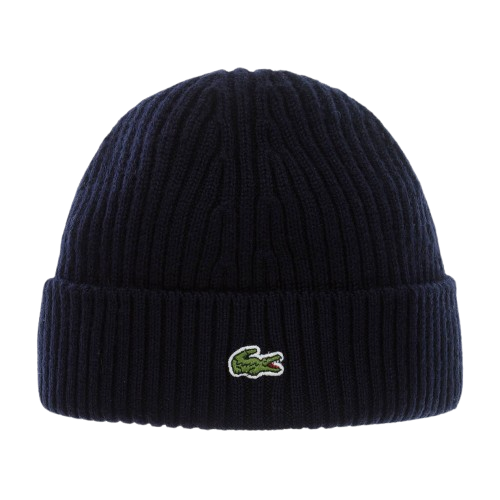 LACOSTE BOY KNITTED BEANIE NAVY