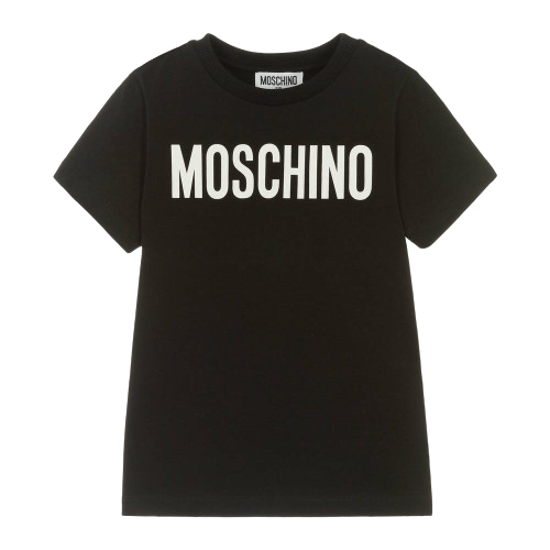 MOSCHINO UNISEX CLASSIC LOGO  TSHIRT BLACK