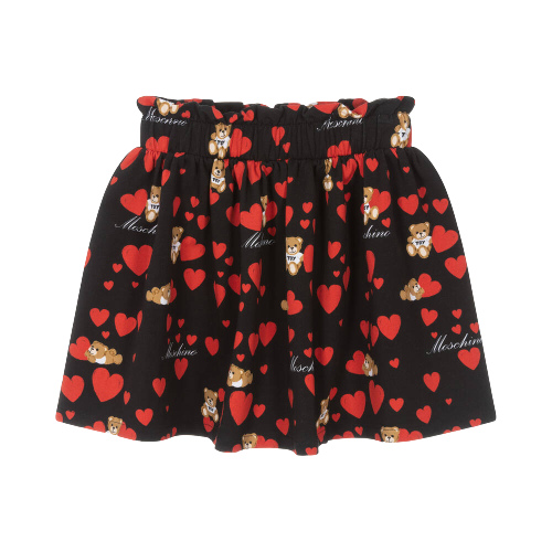 MOSCHINO GIRL TEDDY WITH HEARTS SKIRT