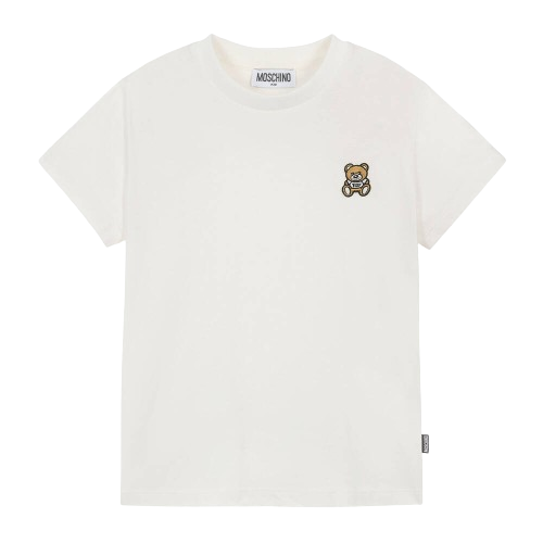 MOSCHINO UNISEX SMALL TEDDY LOGO TSHIRT