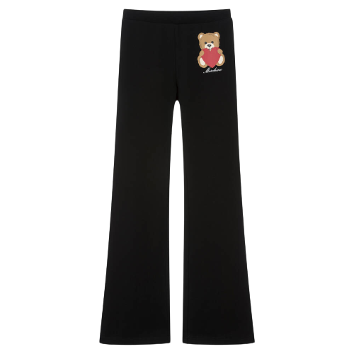 MOSCHINO GIRL BOOTCUT SWEATPANTS BLACK - Jellyrolls Kidswear