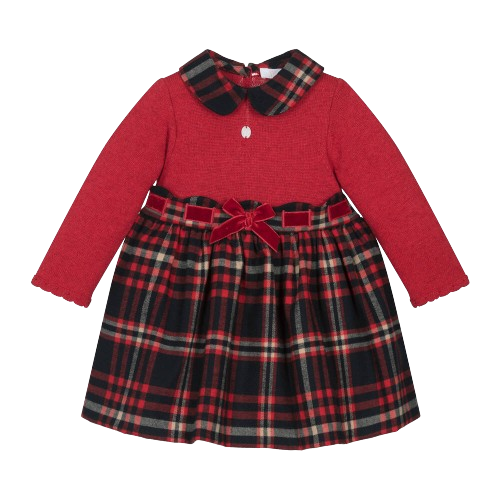 PATACHOU BABY GIRL KNITTED TARTEN DRESS