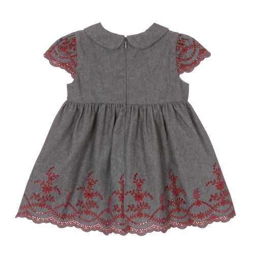 PATACHOU  BABY GIRL EMBROIDERED DRESS