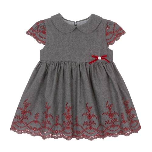 PATACHOU  BABY GIRL EMBROIDERED DRESS