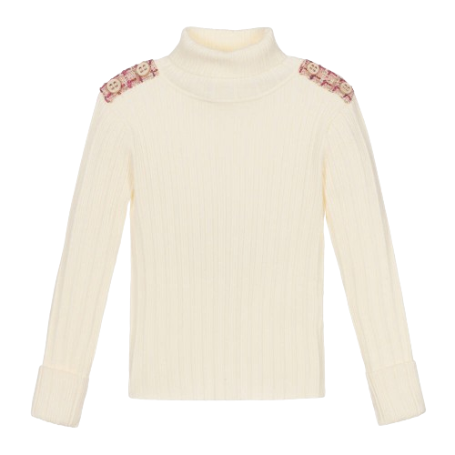 PATACHOU GIRL ROLL NECK JUMPER