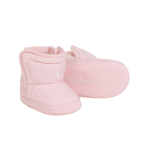 RALPH LAUREN BABY GIRL PADDED BOOTIE PINK