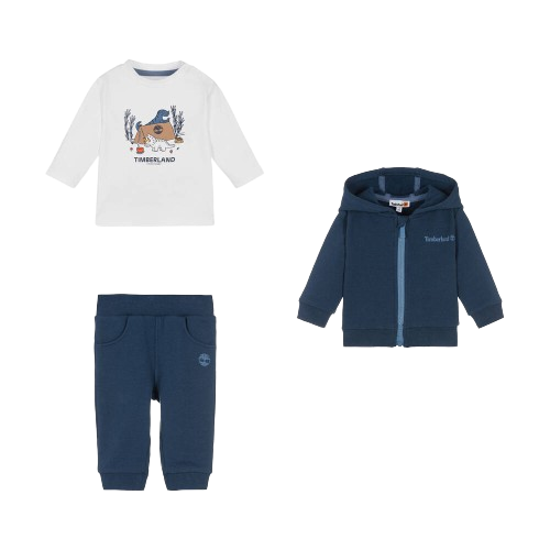 TIMBERLAND BABY BOY TRACKSUIT WITH T SHIRT SET