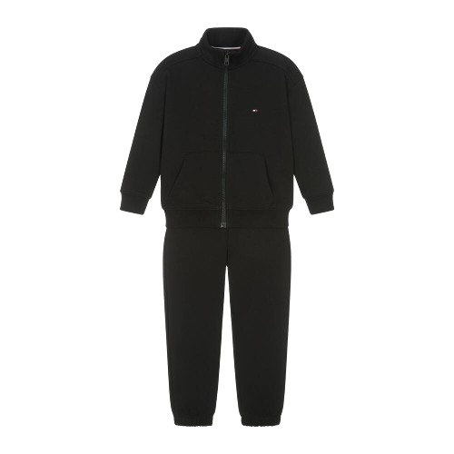 TOMMY HILFIGER BOY ESSENTIAL TRACKSUIT BLACK