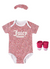 JUICY COUTURE BABY GIRL VEST HAT AND SOCK SET PINK