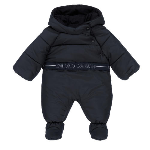 EMPORIO ARMANI BABY LOGO SNOWSUIT NAVY Jellyrolls Kidswear