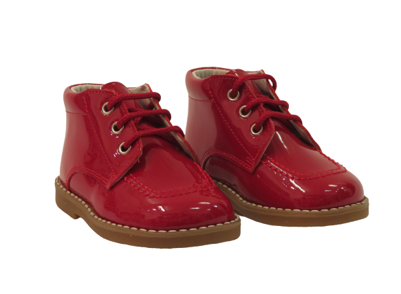 ANDAINES BABY GIRL RED PATENT BOOT