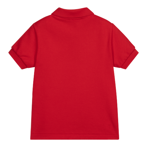 LACOSTE BOY POLO SHIRT RED
