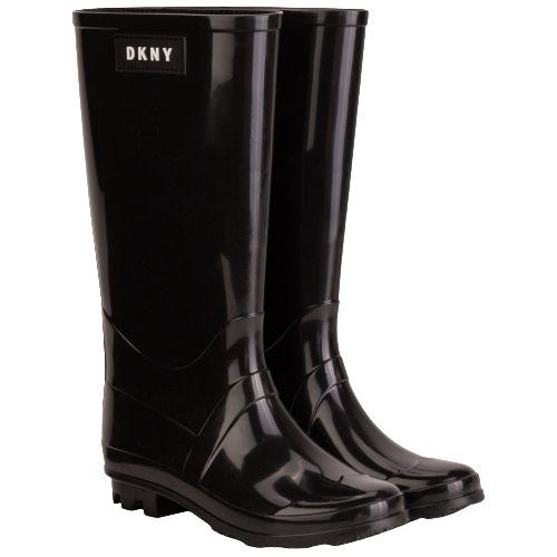 DKNY GIRL WELLINGTON BOOT BLACK - Jellyrolls Kidswear