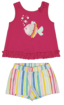 MAYORAL BABY GIRL TWO PIECE SHORT SET