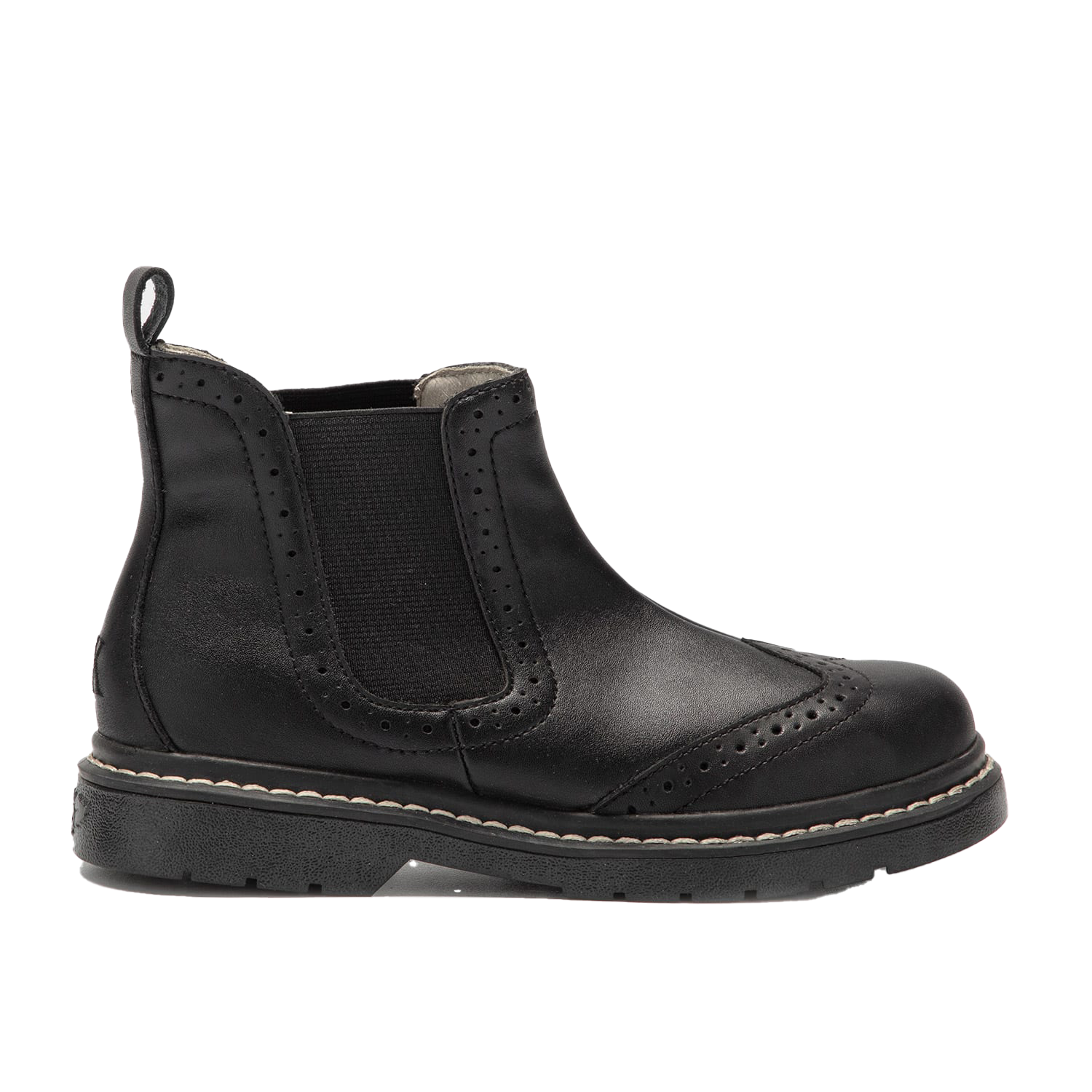 LELLI KELLY  GIRL BLACK LEATHER ANKLE BOOT