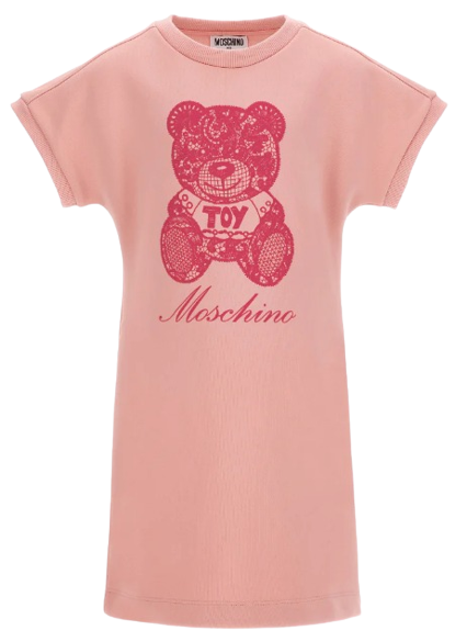 MOSCHINO GIRL LACE TOY DRESS PINK