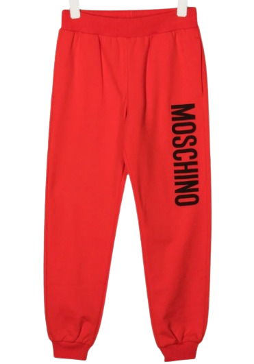 MOSCHINO BABY BOY JOGGING BOTTOMS RED