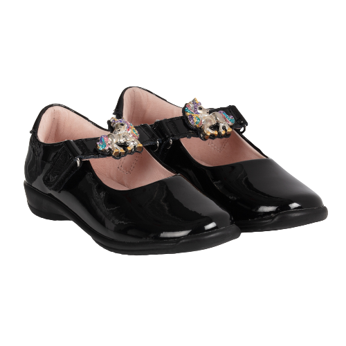 LELLI KELLY GIRL BELLA2 BLACK PATENT SHOE Jellyrolls Kidswear