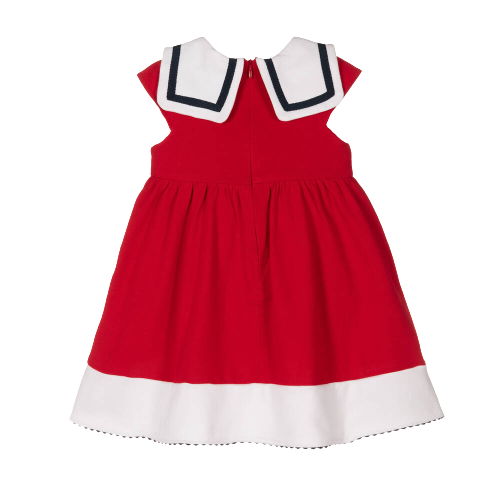 PATACHOU BABY GIRL PIQUE DRESS RED