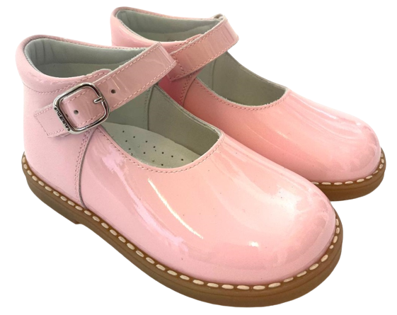 ANDANINES BABY GIRL PATENT SHOES PINK