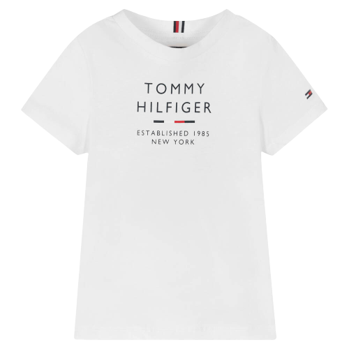 TOMMY HILFIGER UNISEX LOGO TSHIRT WHITE
